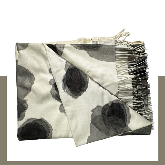 Plaid/ throw flopard snow-white