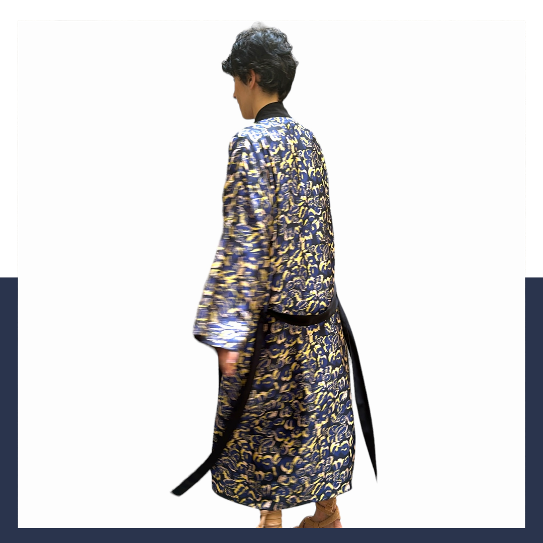 Silk kimono: Flopard sa24 black