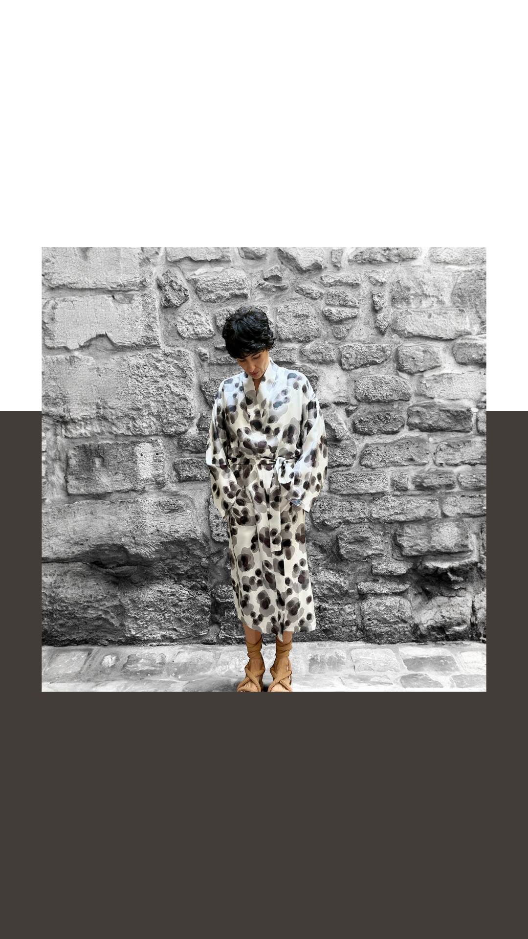 Silk kimono: Flopard Snowhite