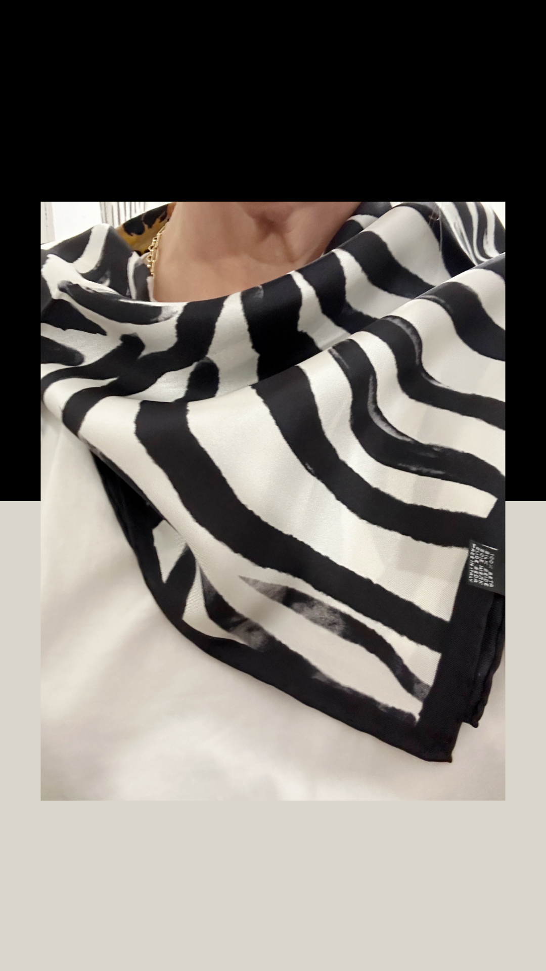Petit carré: watercolour Zebra
