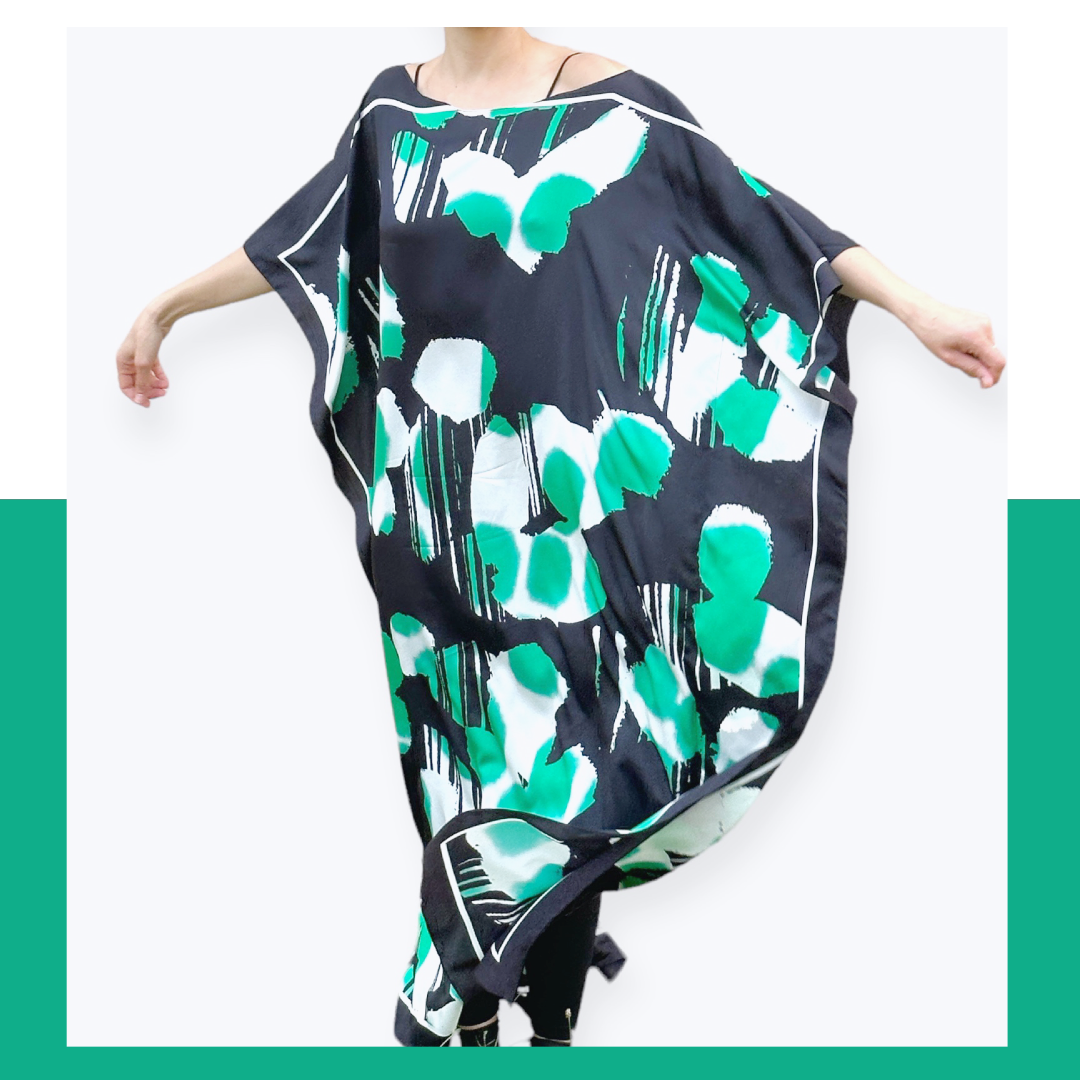 Kaftan: Flopard Green