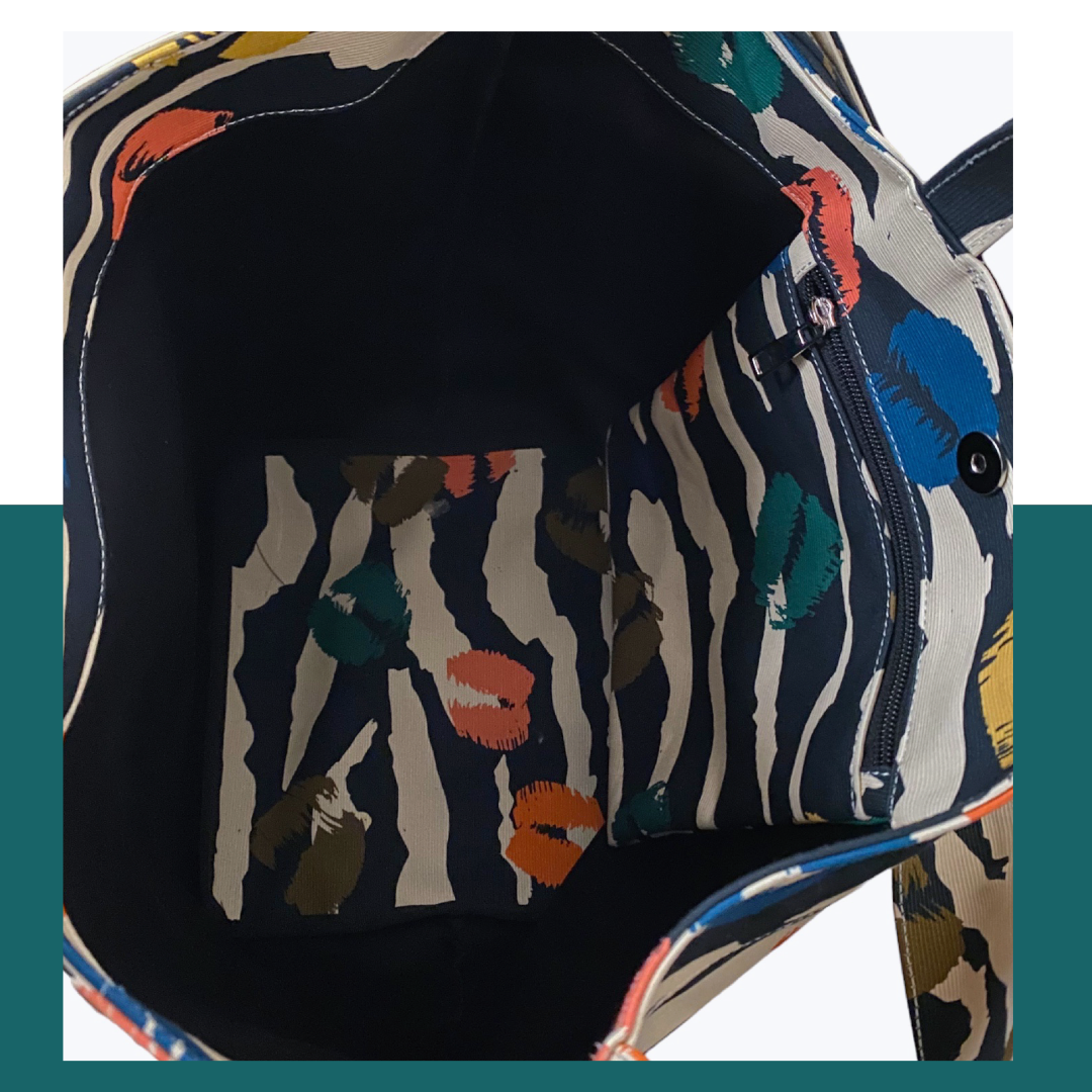 Paris Bag: Multicolours Zebra Flopard
