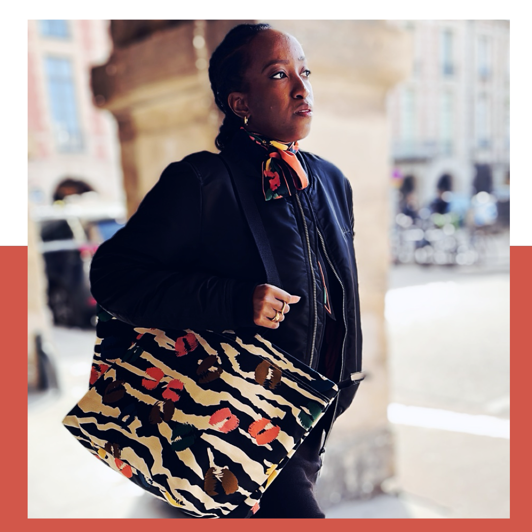 Venezia Bag: Multicolours Zebra Flopard