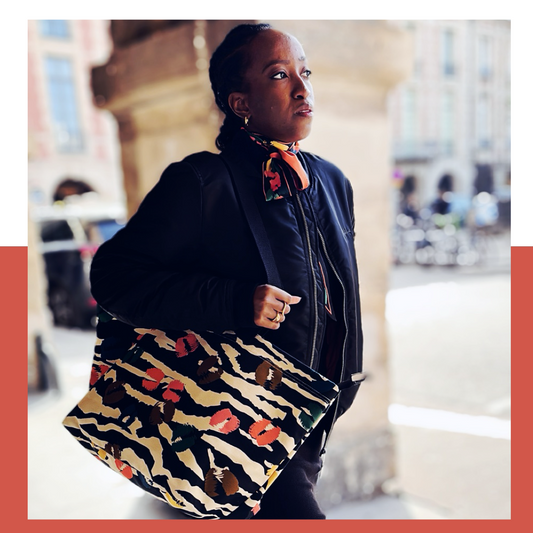 Venezia Bag: Multicolours Zebra Flopard