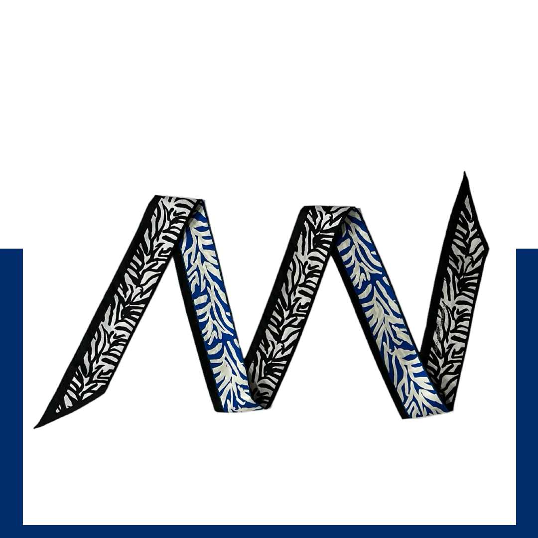 Ribbon Scarf: Double Zebra