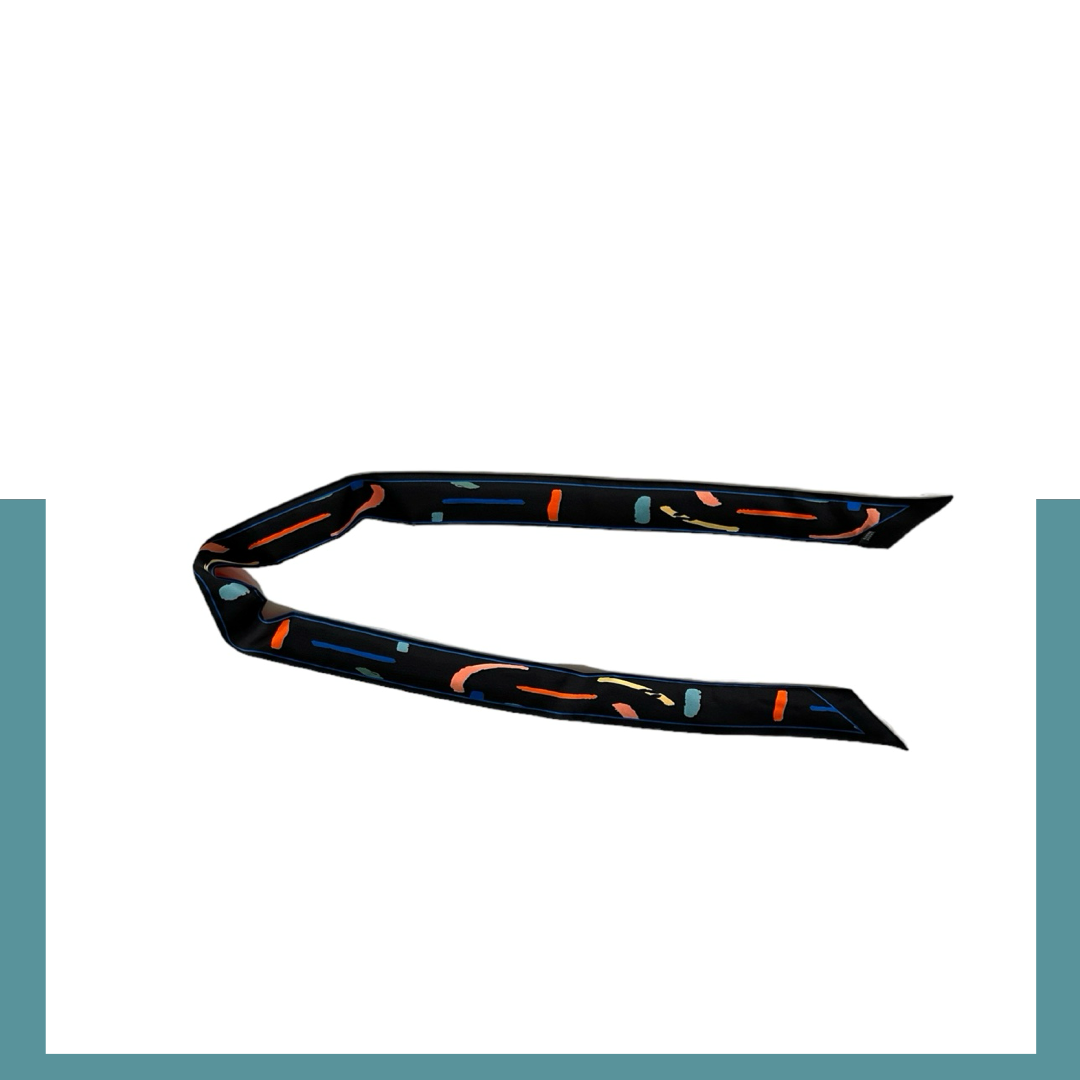 Ribbon Scarf: Memphis black Flopard