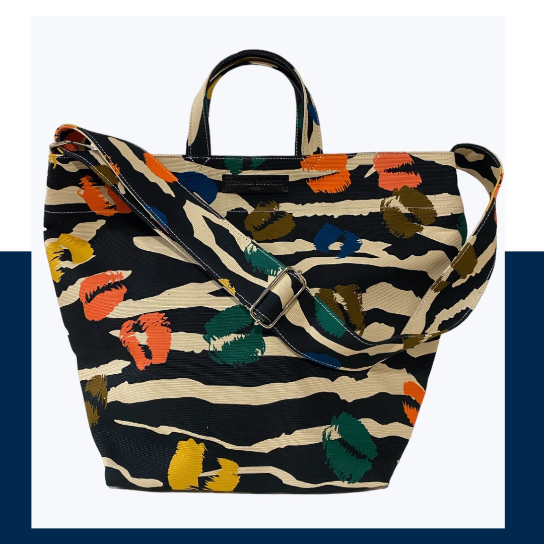 Paris Bag: Multicolours Zebra Flopard