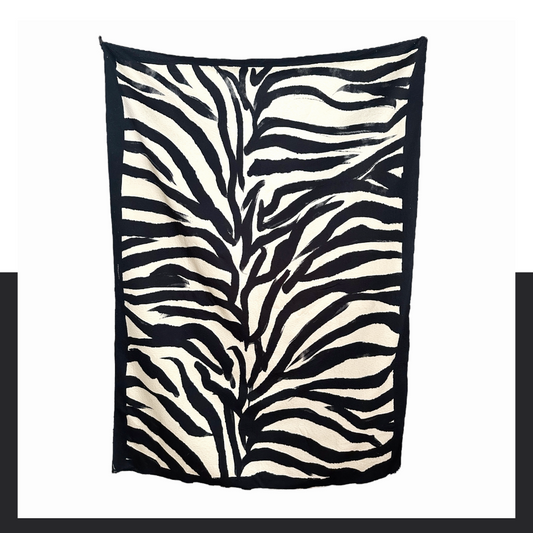 Drap de Plage: Zebra watercolour