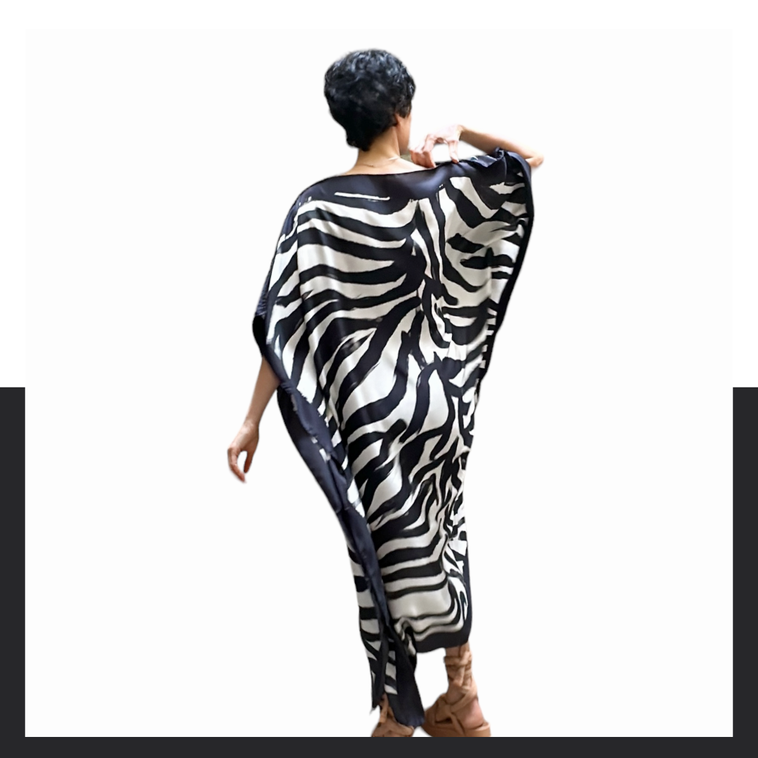 Kaftan: watercolour Zebra