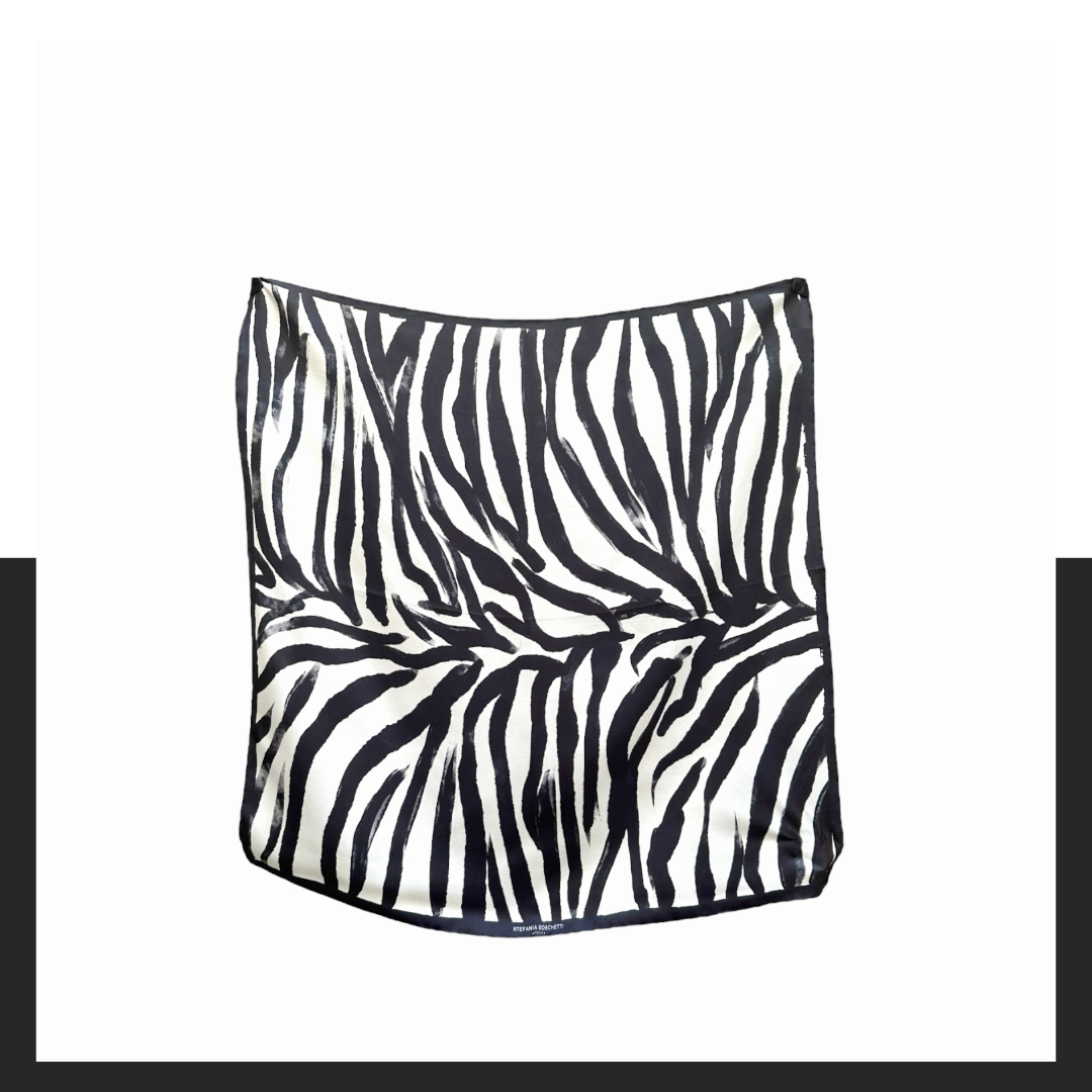 Petit carré: watercolour Zebra