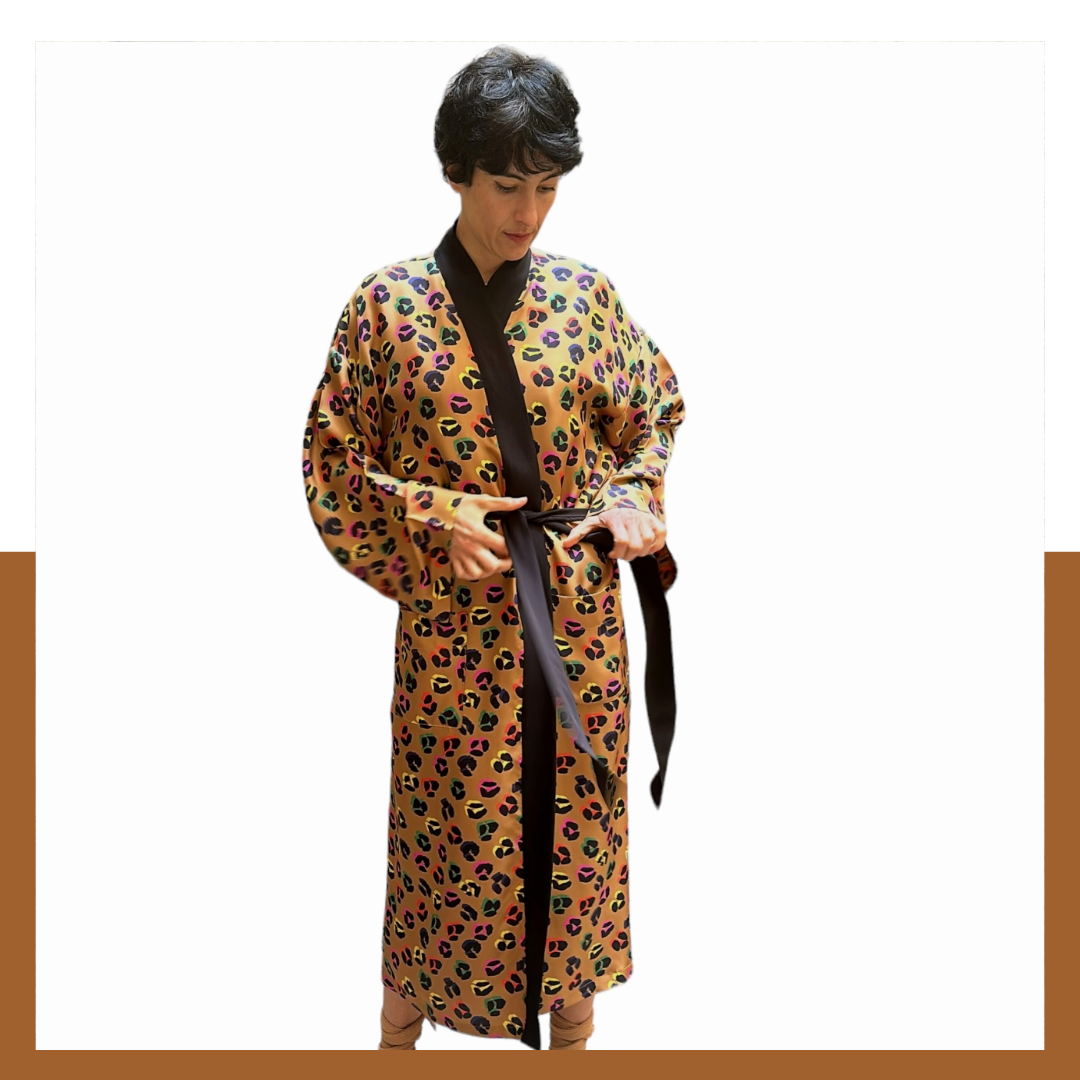 Silk kimono: Flopard caramel pop