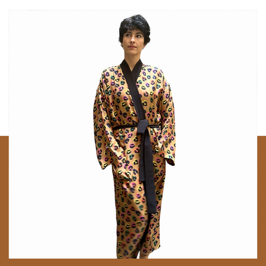 Silk kimono: Flopard caramel pop