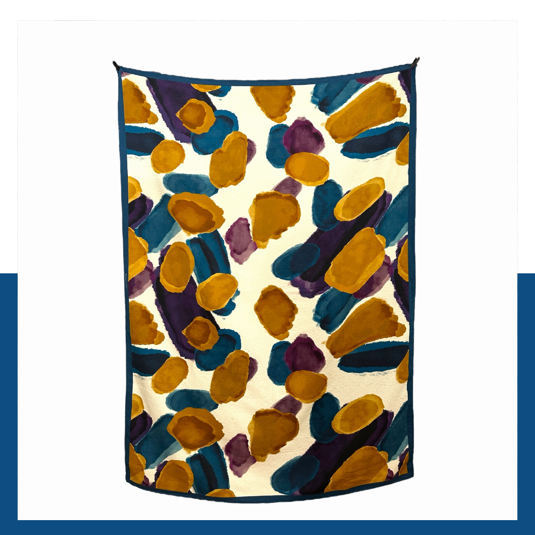 Drap de Plage: Flopard watercolour stones