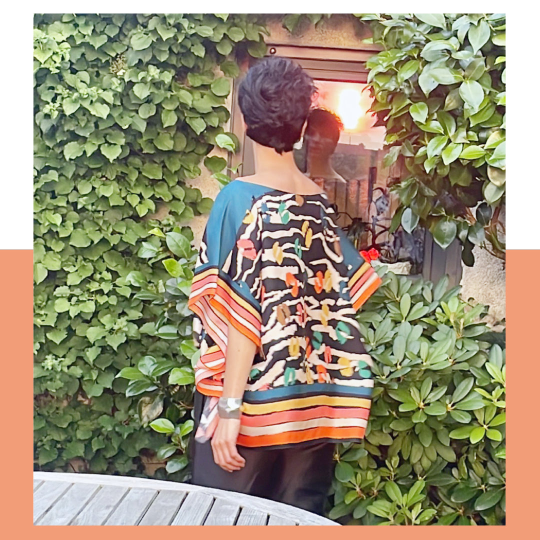 Kaftan: Flopard Multicolour Zebra