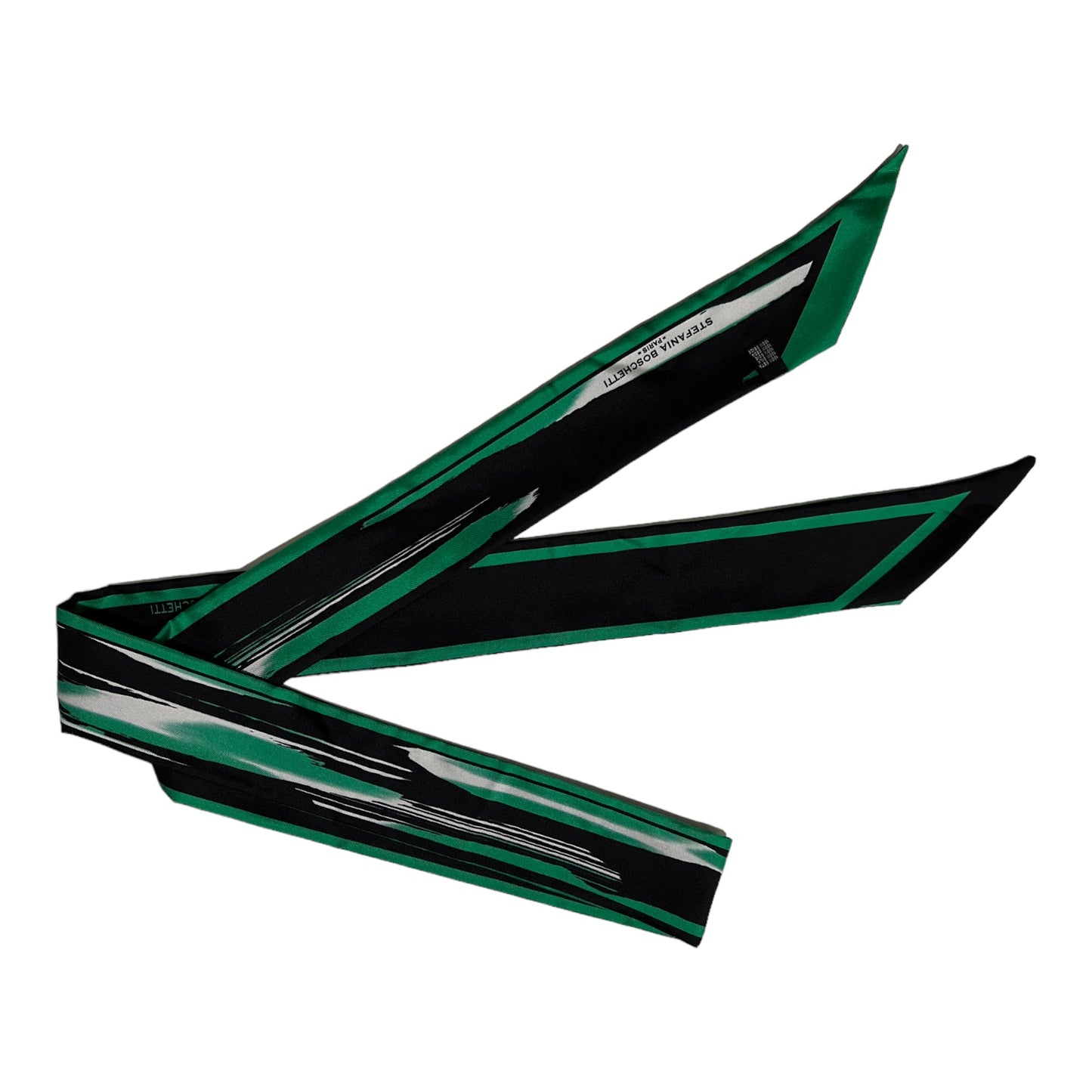 Ribbon Scarf: Flopard Green black