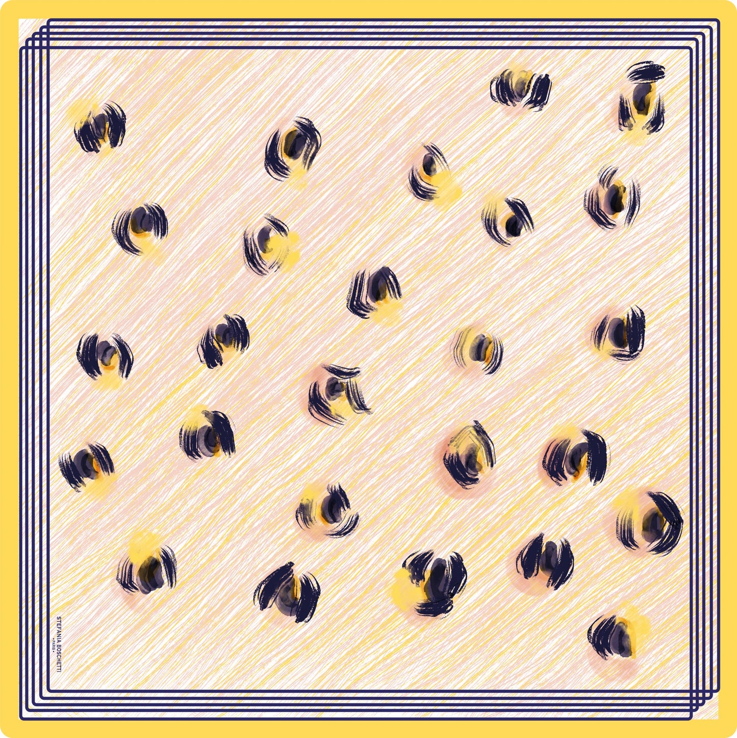 Flopard Stripes Pink Yellow Purple Blue